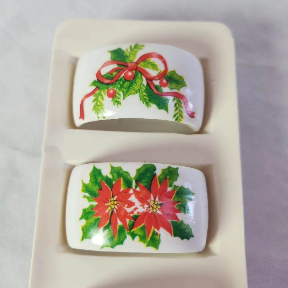 Vintage Artmark Christmas Napkin Rings